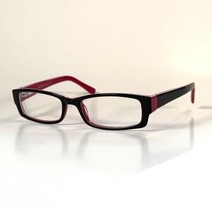 TEMPO 1546 WP 7000 Eyeglasses Frame Only 52-17-135 Black/Pink Full Rim Rectangle